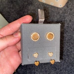 Fossil Rose Gold Earring Set